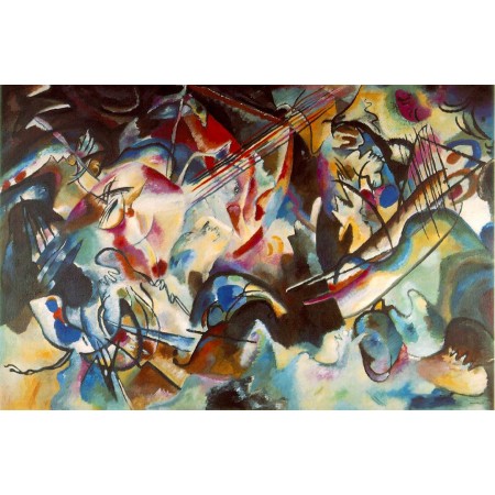 24x15in Poster Wassily Kandinsky Composition VI