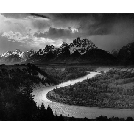 29x24in Poster Adams The Tetons and the Snake River