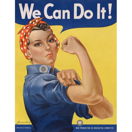 24x31in Poster We Can Do It! Howard Miller