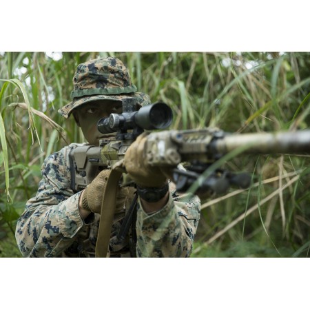 36x24in Poster U.S. Marine Corps Cpl Scout Sniper