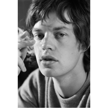24x35in Poster Mick Jagger smoking, 1965
