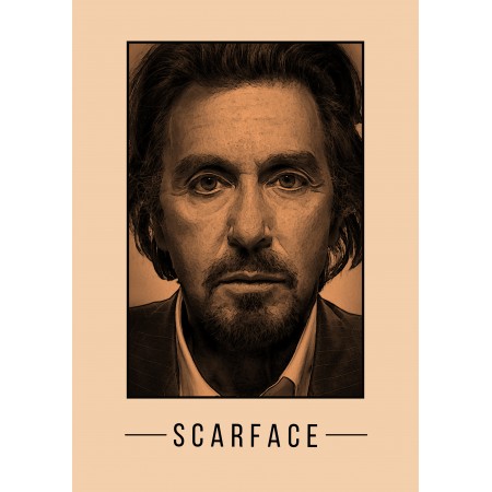 24x34in Poster Al Pacino Scarface
