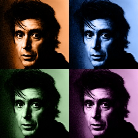 24x24in Poster Al Pacino Portrait