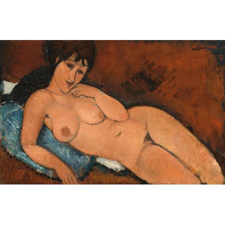 37x24in Poster Amedeo Modigliani - Nude on a Blue Cushion 1917