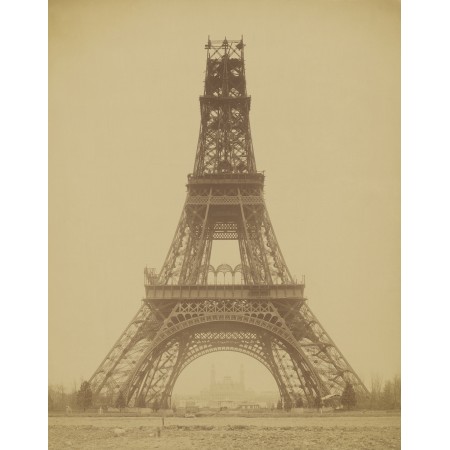 24x30in Poster Emile Durandelle, The Eiffel Tower State of the Construction 1888