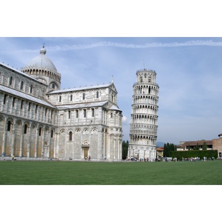 36x24in Poster Pisa Cathedral and Pisa Tower Campo dei Miracoli Italy