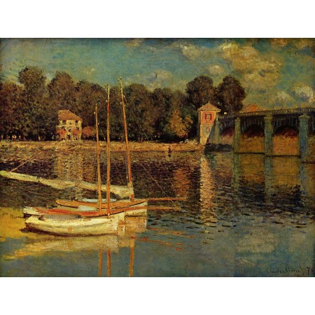 31x24in Poster Claude Monet - The Argenteuil Bridge