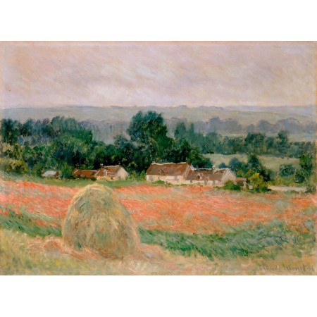 32x24in Poster Claude Monet - Haystack at Giverny