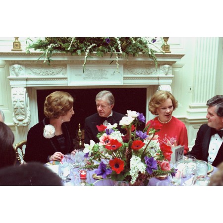 35x24in Poster Carters with Margaret Thatcher State Dinner December 1979
