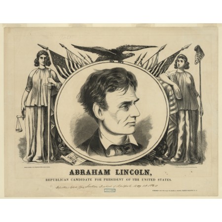 30x24in Poster Abraham Lincoln, Republican candidate for president of the United States