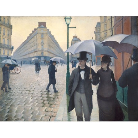 31x24in Poster Gustave Caillebotte - Jour de pluie à Paris