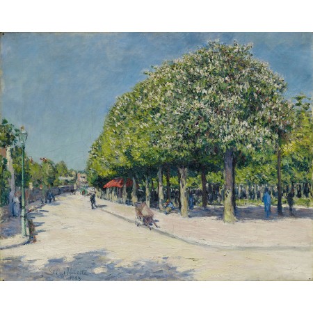 24x19in Poster Gustave Caillebotte - Argenteuil, fete foraine