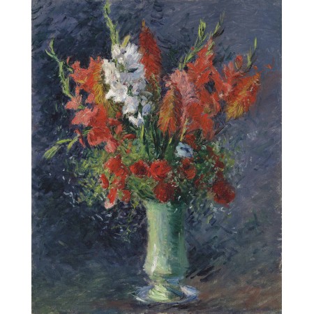 24x30in Poster Gustave Caillebotte -  Vase de glaieuls