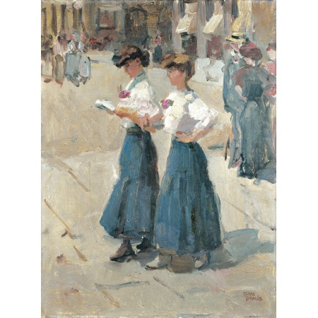 24x32in Poster Isaac Israëls - Midinettes op de Place Vendome, Paris