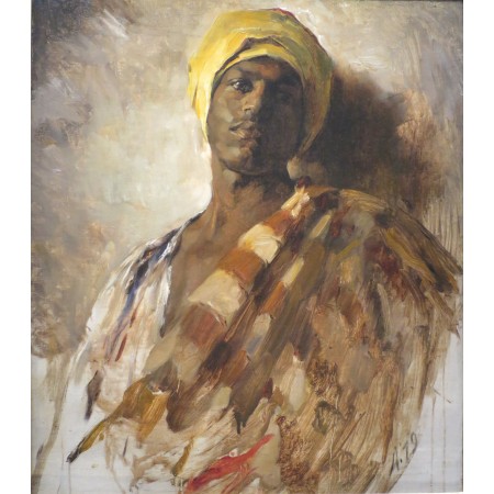 24x27in Poster Frank Duveneck - Study for Guard of the Harem