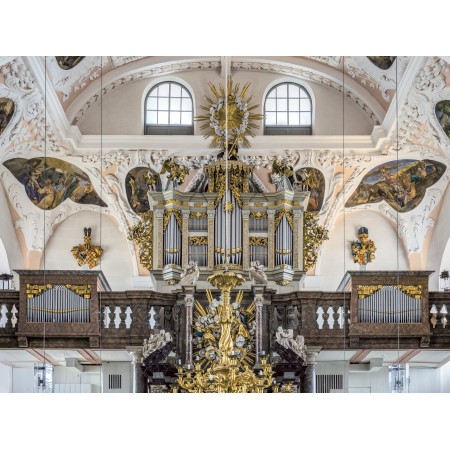 31x24in Poster St.Georgen Ordenskirche Pipe organ of the order church St. Georgen in BayreuthPipe organ of the order church St. Georgen in Bayreuth