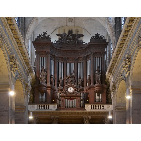 31x24in Poster France, Paris - St Sulpice Pipe organ