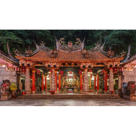 42x24in Poster Miao-Li, Taiwan Quanhua Temple, located in the Lion's Head Mountain Scenic Area