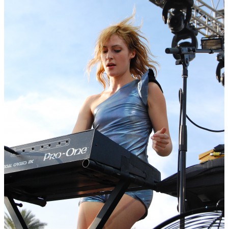 24x24in Poster Emily Haines of Metric live at Coachella 2008