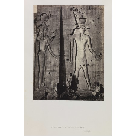 24x37in Poster Sculptures in the Great Temple, Philae Francis Frith (1822-1898)