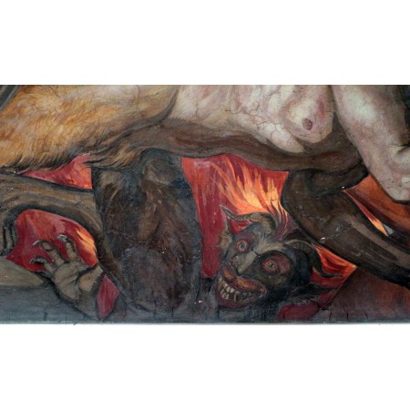 40x24in Poster Joseph Anton Koch, Inferno Casa Massimo frescos - stanza di Dante