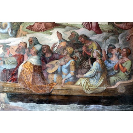 36x24in Poster Casa Massimo frescos - stanza di Dante - Walls by Joseph Anton Koch