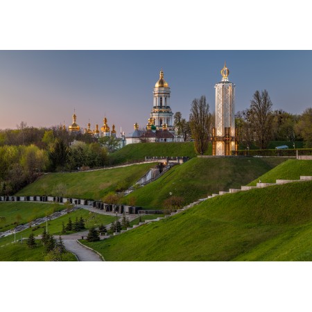 35x24in Poster Kyiv Pechersk Lavra, Ukraine Landmarks 2020