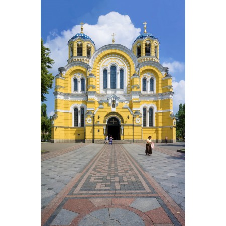 24x37in Poster St. Volodymyr's Cathedral in Kiev