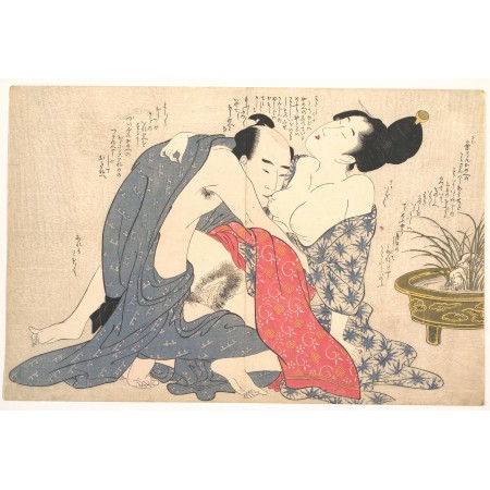 24x16in Poster Kitagawa Utamaro Erotic Print Japanese 1754