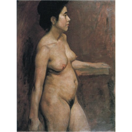 24x31in Poster Nakamura Tsune 1908 Study for Female Nude