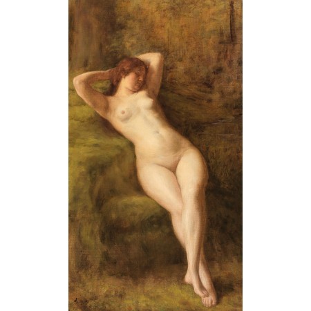 24x42in Poster Auguste Levêque Female Nude 1915