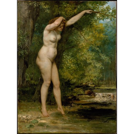 24x32in Poster Gustave Courbet - Young Bather