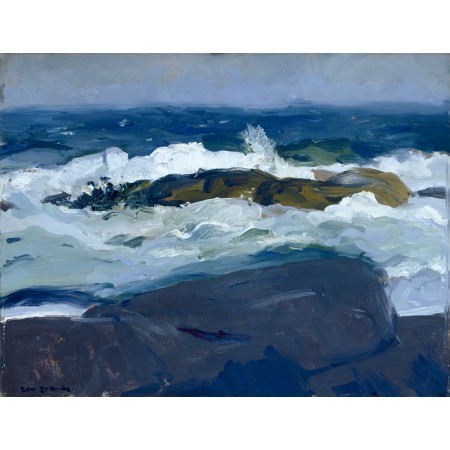 31x24in Poster George Bellows - Rock Reef, Maine