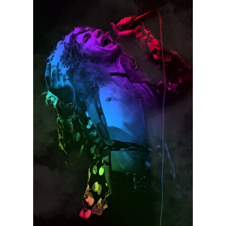 24x33in Poster Robert Plant Performing Led Zeppelin Legend Rock Music