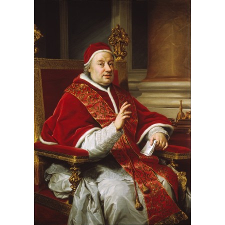 16x24in Poster Anton Raphael Mengs Portrait of Pope Clement XIII