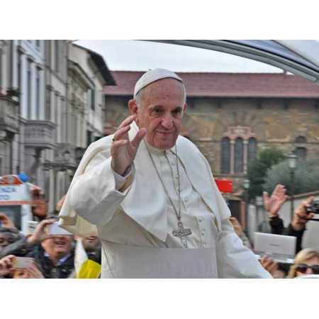 32x24in Poster Pope Francis in Prato 2015