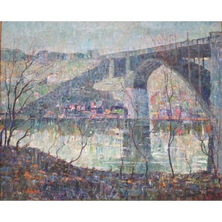 29x24in Poster Ernest Lawson - Harlem River 1913