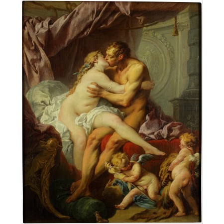 24x29in Poster François Boucher - Hercules and Omphale