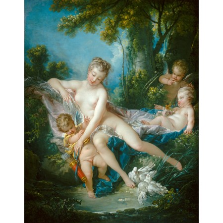 24x30in Poster François Boucher - Venus Consoling Love 1751