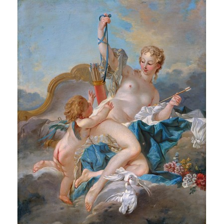 24x28in Poster Atelier de François Boucher - Venus disarming Cupid