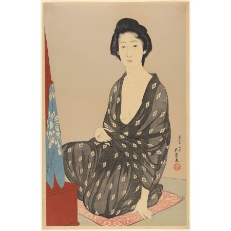 24x36in Poster Hashiguchi Goyo - A Woman in Summer Robe