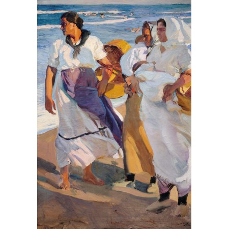 24x35in Poster Joaquín Sorolla y Bastida - Fisherwomen from Valencia