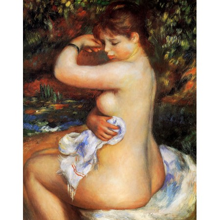 18x24in Poster After the Bath - by Pierre-Auguste Renoir