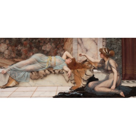 54x24in Poster Godward, John William - Mischief and Repose 1861 - 1922 Reproduction