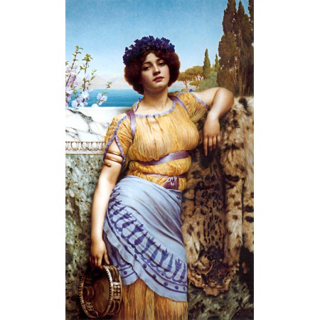 24x40in Poster John William Godward - Ionian Dancing Girl