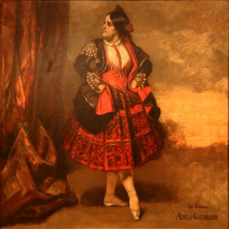 24x24in Poster Gustave Courbet - Signora Adela Guerrero, Spanish Dancer