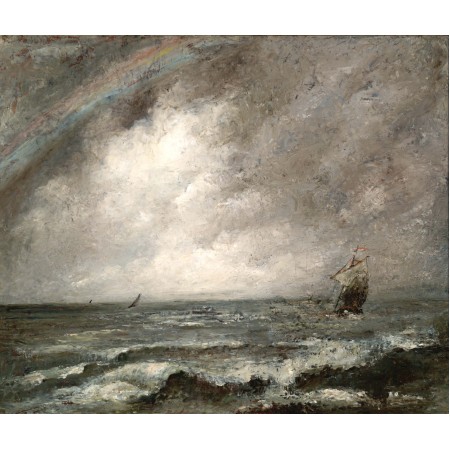 28x24in Poster Courbet - Marine c. 1860