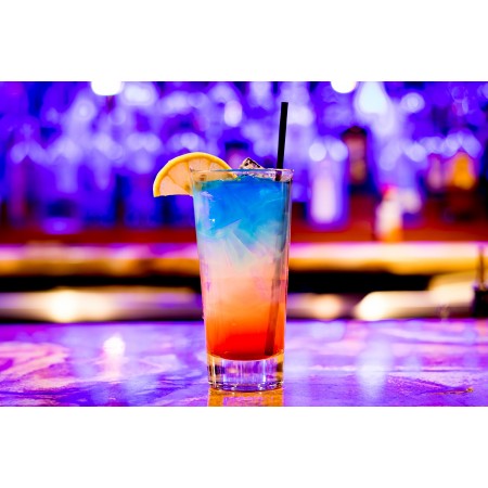 Cocktail Bar Nightlife Icee Drink 36"x24" Photographic Print Poster Party Glass