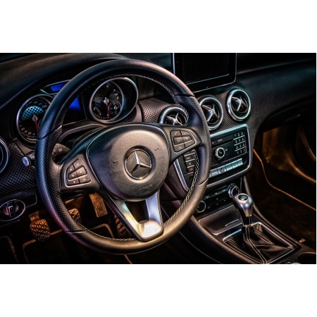 Mercedes Cockpit Interior Dashboard 36"x24" Photographic Print Poster Steering Wheel 