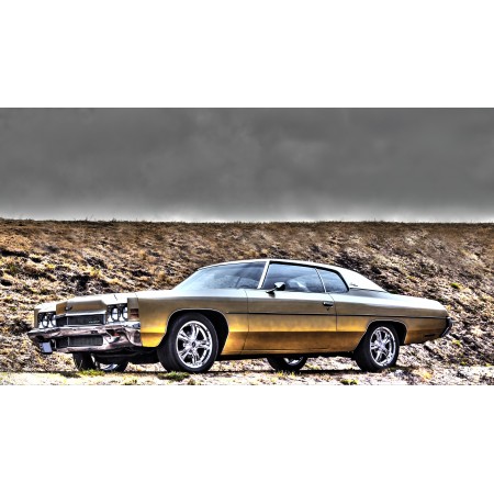 Chevrolet Impala 1972 Car Hdr 36"x24" Photographic Print Poster Veteran Classic 